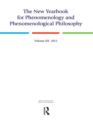 cover image of The New Yearbook for Phenomenology and Phenomenological Philosophy